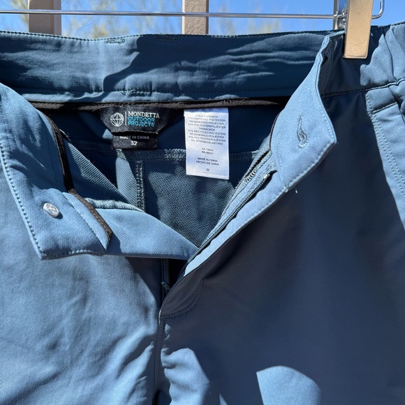 NWOT Mondetta Men’s Outdoor Project Tech Shorts Size 32 Color Slate Blueish - Picture 4 of 10